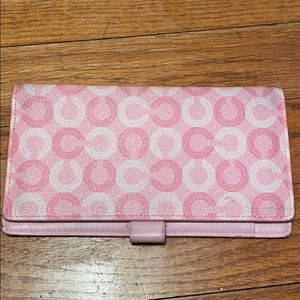 Coach checkbook holder